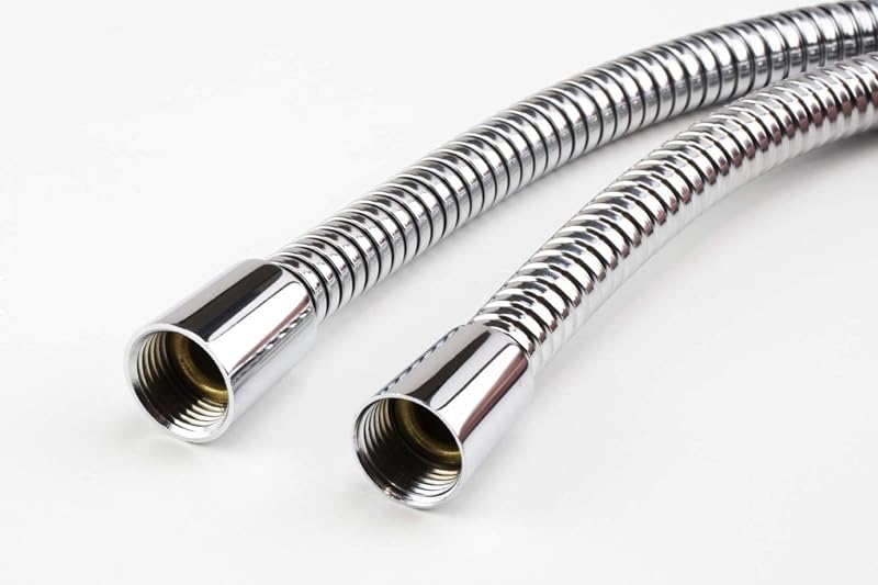 Euroshowers SuperLux WRAS Chrome Stainless Steel Shower Hose 75cm