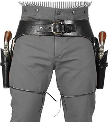 Chaps Western En Cuir Pour Homme - Fusil De Chasse, Coupe Spectacle Ranch - USA - état Neuf