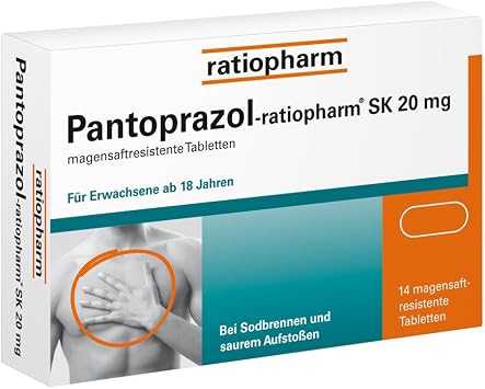 Pantoprazol Ratiopharm Sk 20 Mg Tabletten Bei Sodbrennen 14 St