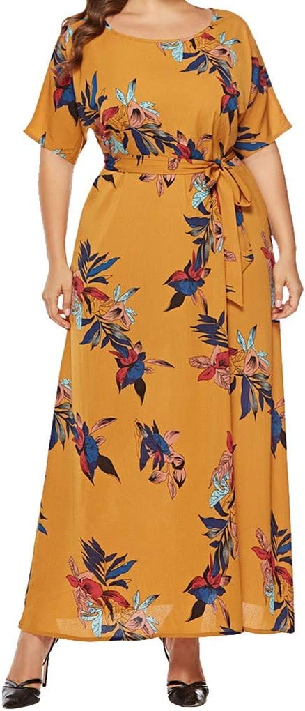 yellow plus size maxi dress