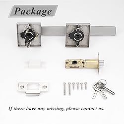 Probrico Square Keyed Alike Entry Door Lever