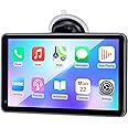 Carplay for Apple Portable Car Screen: Easy Setup 7 Inch Android Auto - Wireless Car Play Touchscreen with GPS Navigation,Bluetooth, FM,Mirror Link,Siri