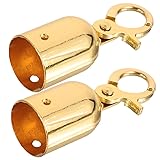 2pcs Rope End Stop Cord Hook Cord End Snap Metal