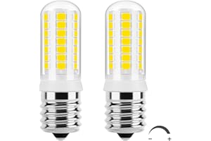 DiCUNO E17 LED Microwave Light Bulbs Dimmable, 3W (40W Equivalent), 5000K Daylight White, 400lm, Replacement Bulbs for Range 