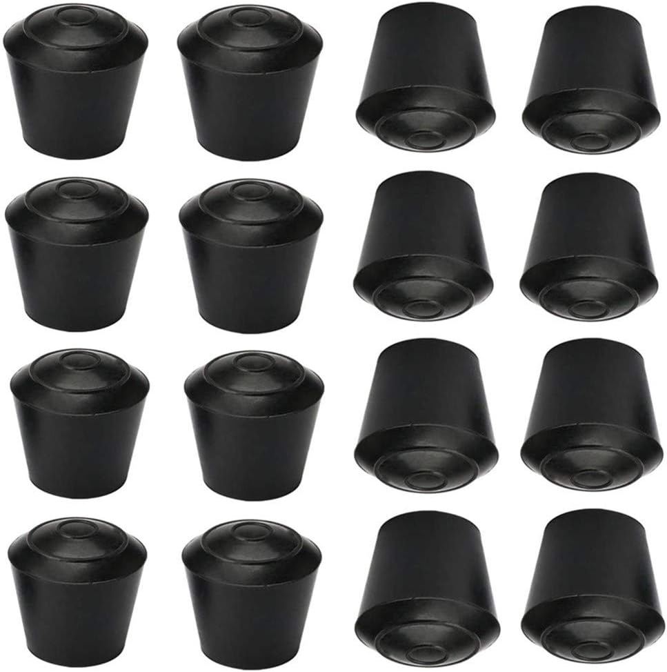 16 Pcs Chair Leg Tips Caps 16mm AntiSlip Rubber Chair Ferrule Table