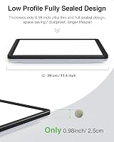 zemty LED Ceiling Light 29cm 36W 3240LM Waterproof Flush Mount Square view 5