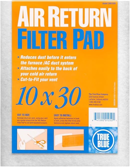 Amazon Com True Blue Cold Air Return Filter Pad 10x30 Home