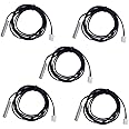 HiLetgo 5pcs NTC Temperature Sensor 100K 1% NTC B3950 Waterproof Probe Thermistor Accuracy Temperature Sensor Precision Temperature Probe 1M