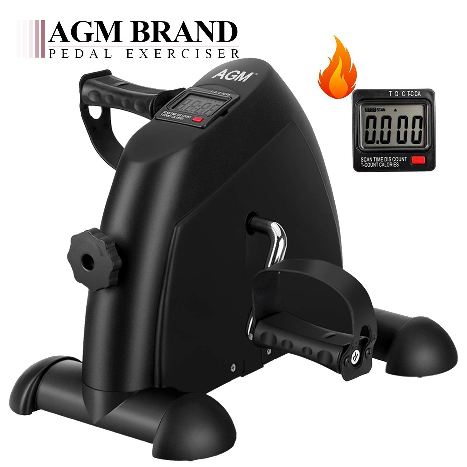 EVOLAND Mini Bike, Mini Exercise Bike Leg Machines Digital Under Desk