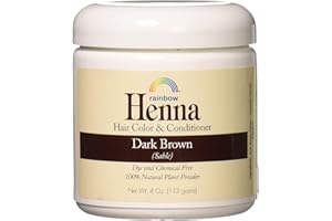 Rainbow Research Henna Hair Color and Conditioner Persian Dark Brown Sable - 4 oz