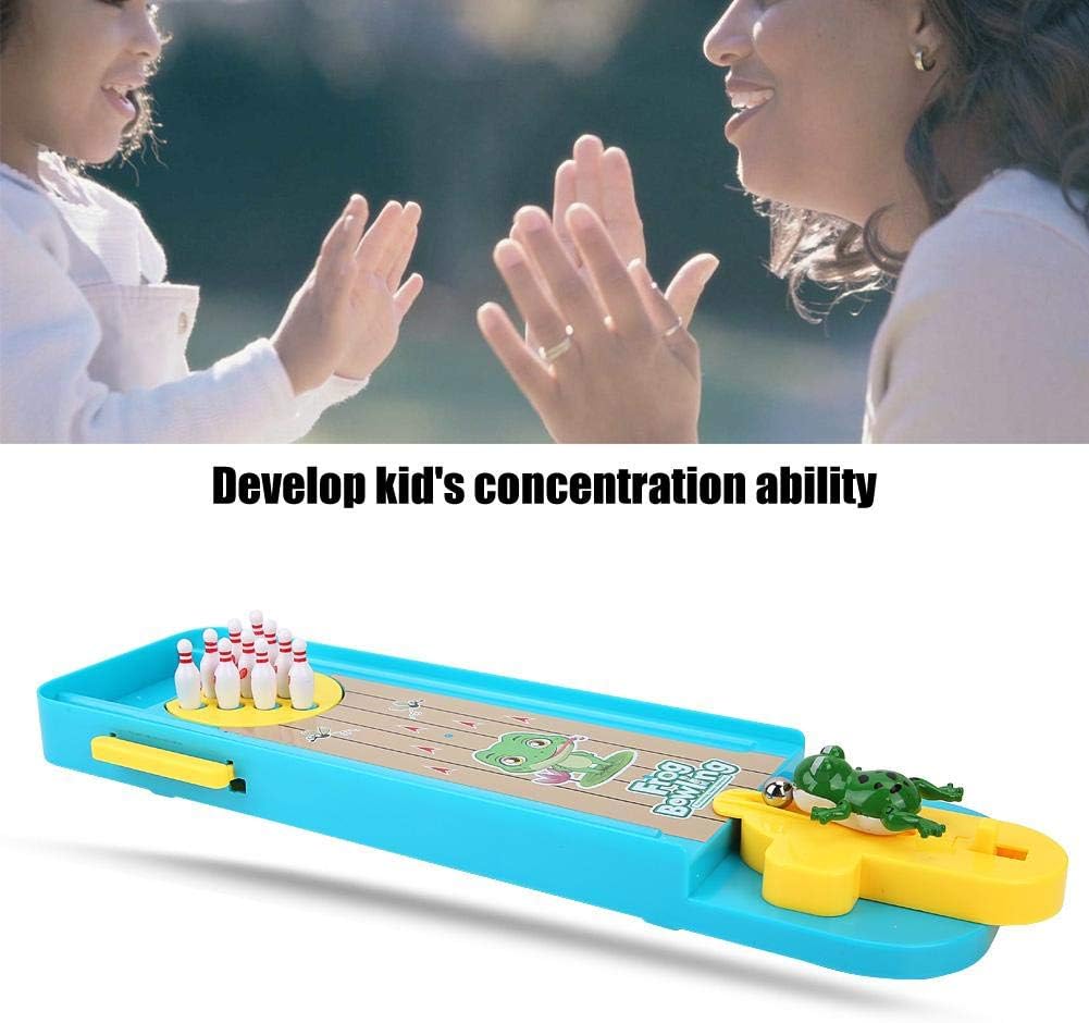 Alomejor Table Bowling Toy Set Cute Cartoon Frog Desktop Bowling Game Set Board Game for Family Party Play - Image 5