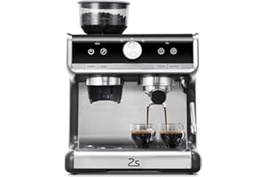 TAKYWEP Espresso Machine with Grinder, 20 Bar Automatic Espresso Coffee Maker with Milk Frother for Home Barista, Professional Coffee Machine for Cappuccinos or Lattes, Gift for Dad Mom Coffee Lover