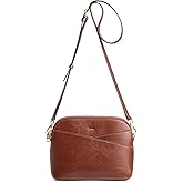 Kattee Leather Crossbody Bags for Women Trendy, Small Purses Handbags Shoulder Bag, Genuine Leather Cross Body Bag for Woman