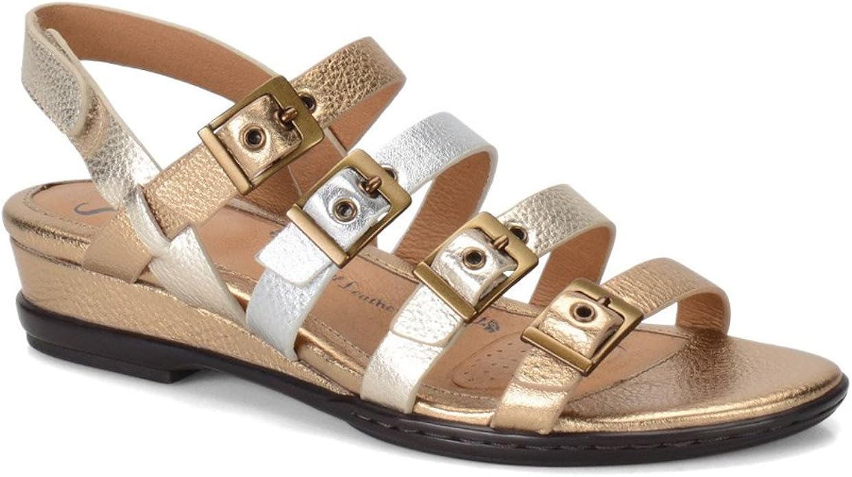 sofft metallic sandals