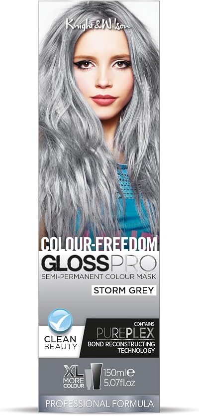 Knight & Wilson Colour Freedom Gloss Pro 150ml Storm Grey Semi-Permanent