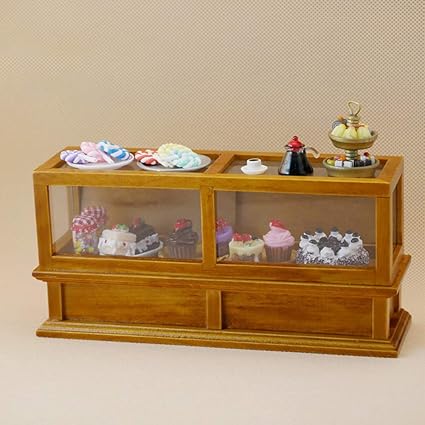 Studyset Mini Simulate Cake Cabinet Toy for 1:12 Doll House Furniture Decor