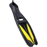 SCUBAPRO Jet Sport Scuba Diving Fin for Snorkeling and Swimming, Full-Foot, Yellow, M