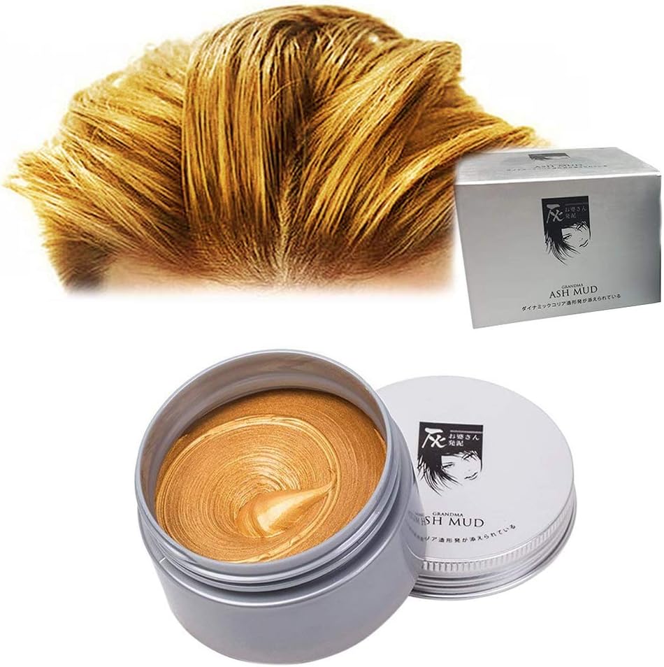 (Gold) Gold Hair Colour Wax, Instant Hair Wax, Temporary