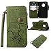 Moto G5 Plus Case, Moto G Plus (5th Gen) Case, Linkertech [Kickstand Feature] PU Leather Wallet Flip Pouch Case Cover with Wrist Strap & Card Slots for Motorola Moto G Plus (5th Generation) (C-4)