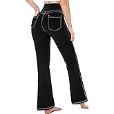 Chasehot Flare Leggings for Women, Stretchy High Waisted Bootcut Workout Yoga Pants Tummy Control Butt Lift Bell Bottom Jeans