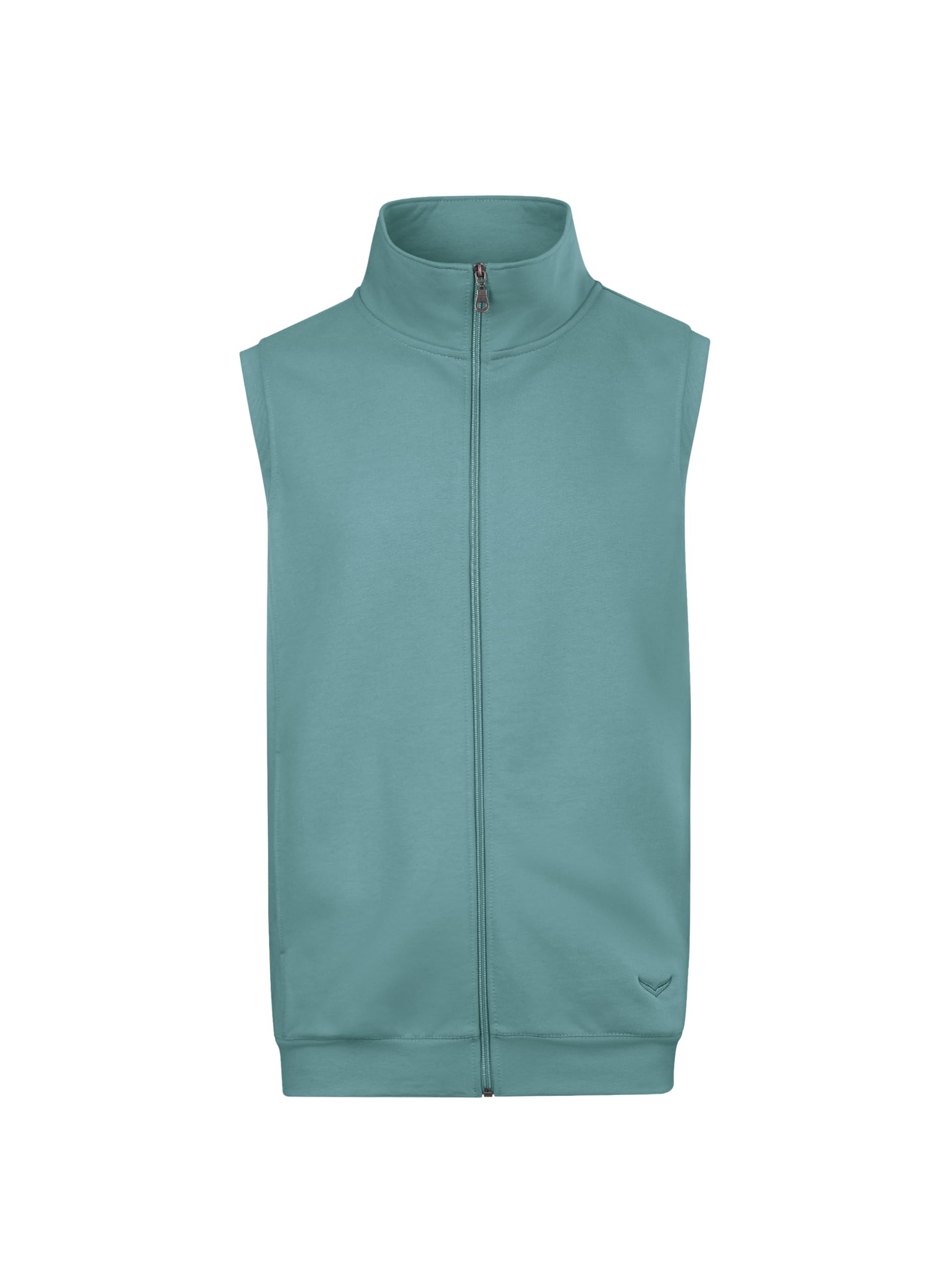 Trigema Vest made of comfortable sweat material, Navy Seagrass, M