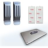 BORING PRODUCT Extra Large Attachable Pocket Clip for Smartphones Tablet GPS Walkie-Talkie Hip Clip 2 Pack Phone Clip for Belt Holster Stainless Steel Adhesive