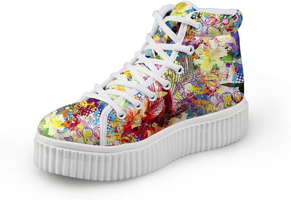 platform sneakers colorful