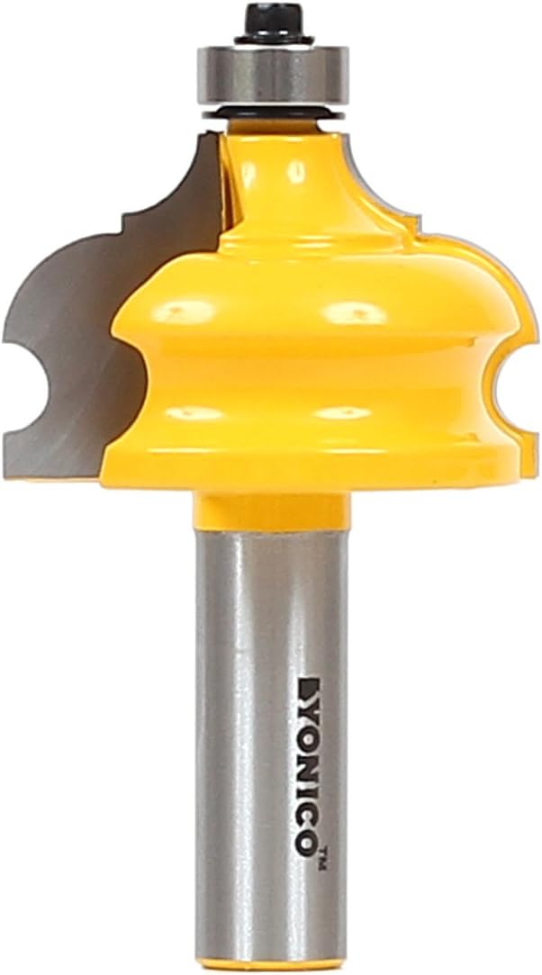 Yonico 16127 - Architectural Molding Router Bit, Classical & Bead - Height 1-1/8", Depth: 5/8" - 1/2" Shank