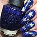 Whats Up Nails - Gold Merry Snowflake Vinyl Stencils for Christmas Nail Art Design (1 Sheet, 20 Stencils)
