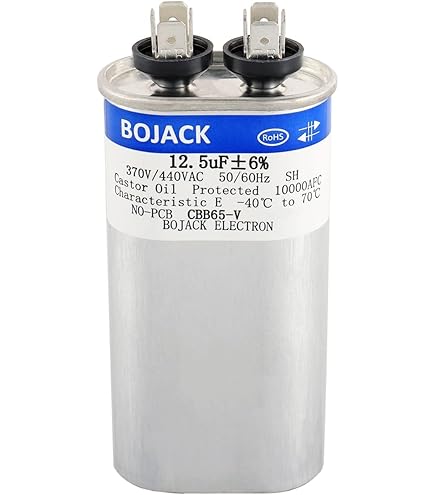 MASA Z97F9003-12.5 uf MFD 370 Volt VAC - GE Oval Run Capacitor