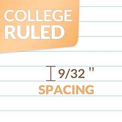 SUNEE Spiral Notebooks, 1-Subject, 5 Pack, College