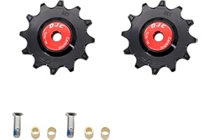 DJC 12s Bike Ceramic Bearing Pulley Wheel 2pcs Tension for Rival Force AXS eTap T-Type Di2 11T 12T 13T 14T MTB Road Bike Rear