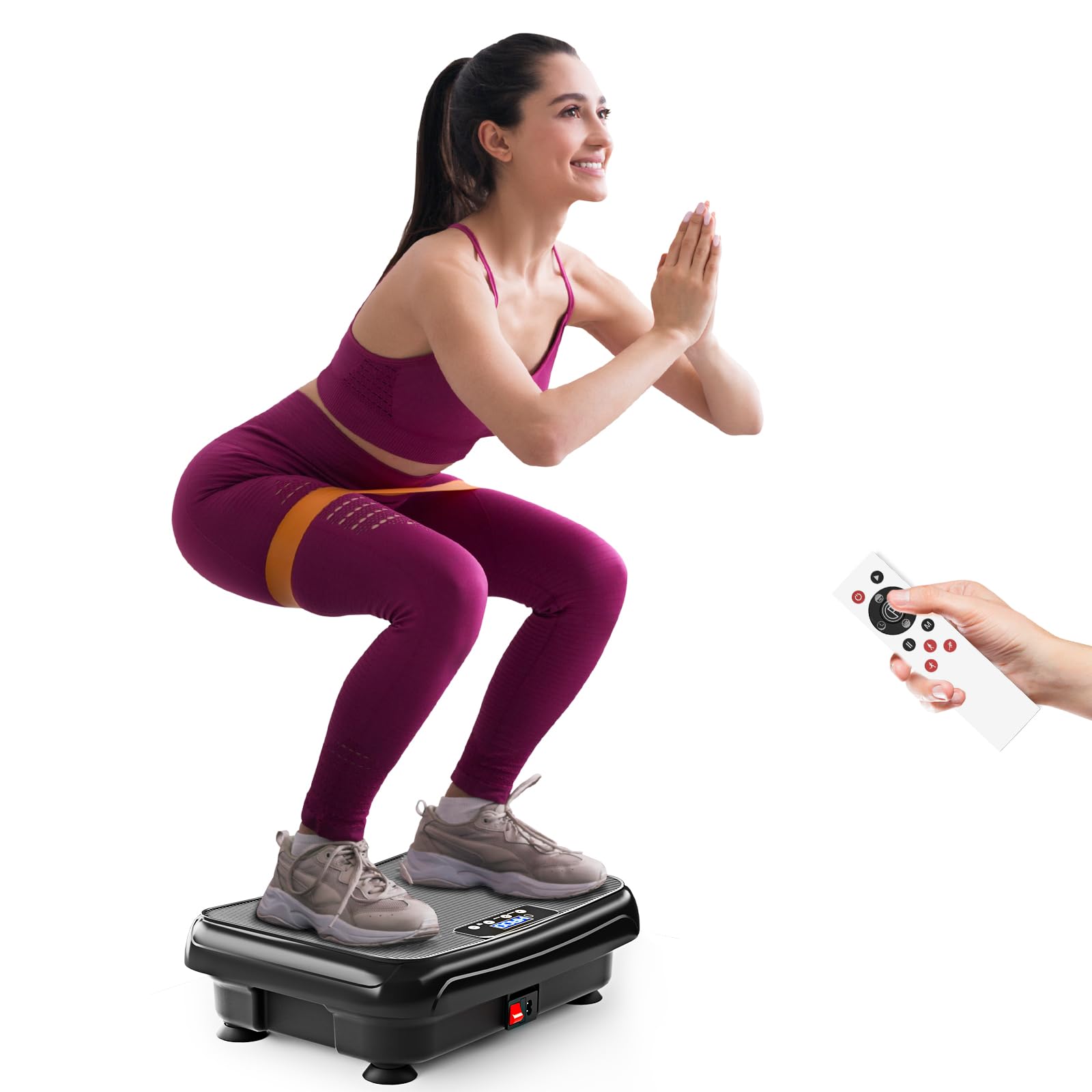 Photo 1 of TISSCARE Vibration Plate Exercise Machine Mini Vibrating Plates for Lymphatic Drainage and Weight Loss, 400Lbs Capacity Full Body Power Shake Workout Platform for Home Cardio Fitness