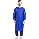 Nanxson Waterproof Apron Long Sleeves Smock Overalls Work Apron for DishWashing, Lab Work, Dog Grooming, Cleaning