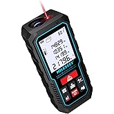 Laser Measure Device, MiLESEEY 393ft Digital Laser Tape Measure with Upgrade Electronic Angle Sensor, ±2mm Accuracy, Area Mea