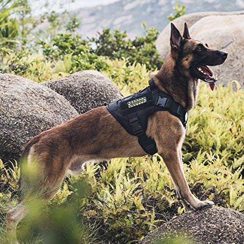 Tactical Dog Harness, Full Body Dog Harness with Handle Heavy Duty Dog