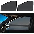 UZZH 2PCS Car Window Shades with Magnets, Vehicle Side Window Heat Insulation, Glare, UV Rays Privacy Curtains Covers, 100% Strong-Light Blocking Window Sun Shade for Baby, Napping (Front Seat)