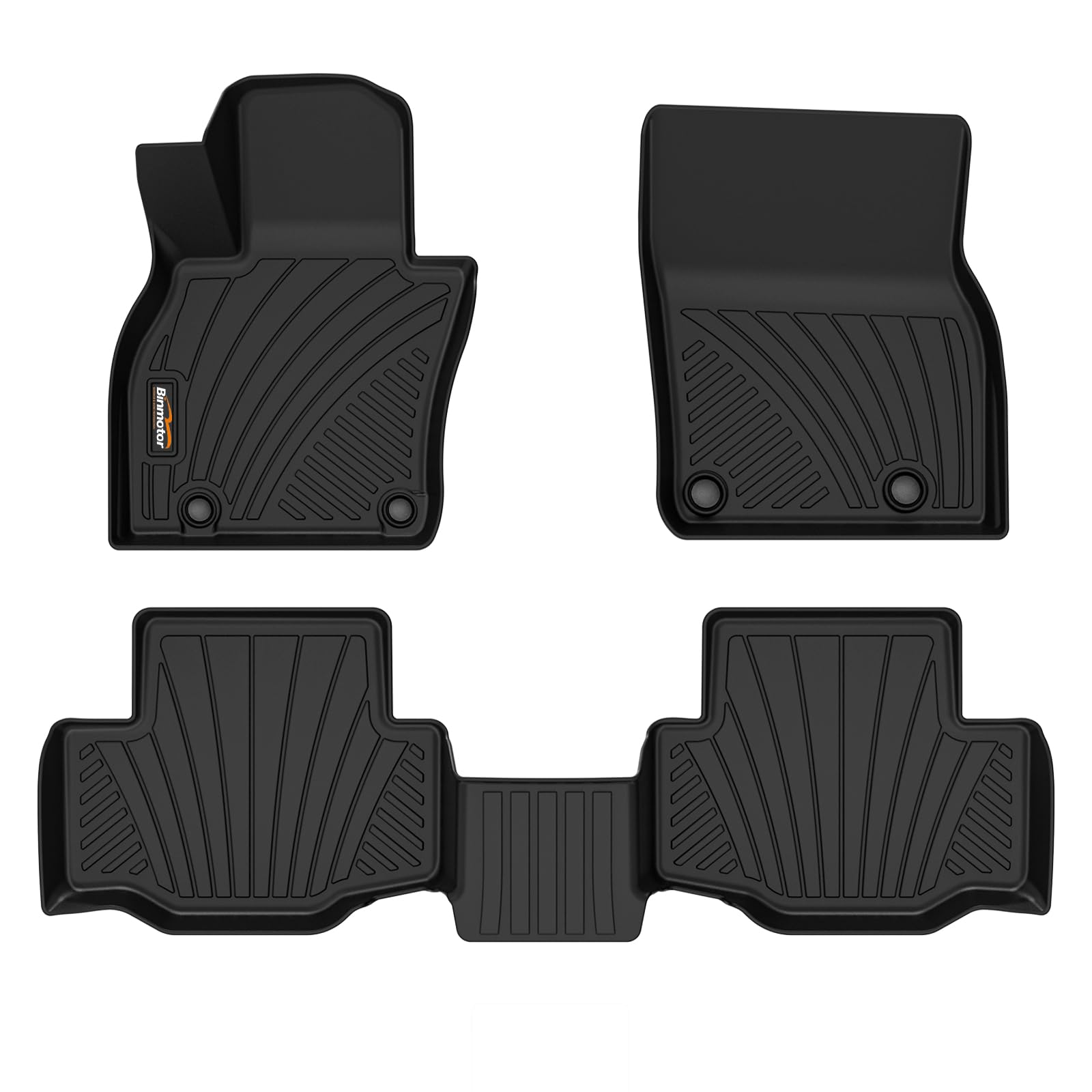 Binmotor-Floor Mats for 2025 Mazda CX70 & CX-70 PHEV & CX-90 & CX-90 PHEV,Front and 2nd Row,TPE All Weather Car Accessories Mats for Mazda CX 70, Floor Liners Waterproof, Nonslip-Black Image Binmotor-Floor Mats for 2025 Mazda CX70 & CX-70 PHEV & CX-90 & CX-90 PHEV,Front and 2nd Row,TPE All Weather Car Accessories Mats for Mazda CX 70, Floor Liners Waterproof, Nonslip-Black Image