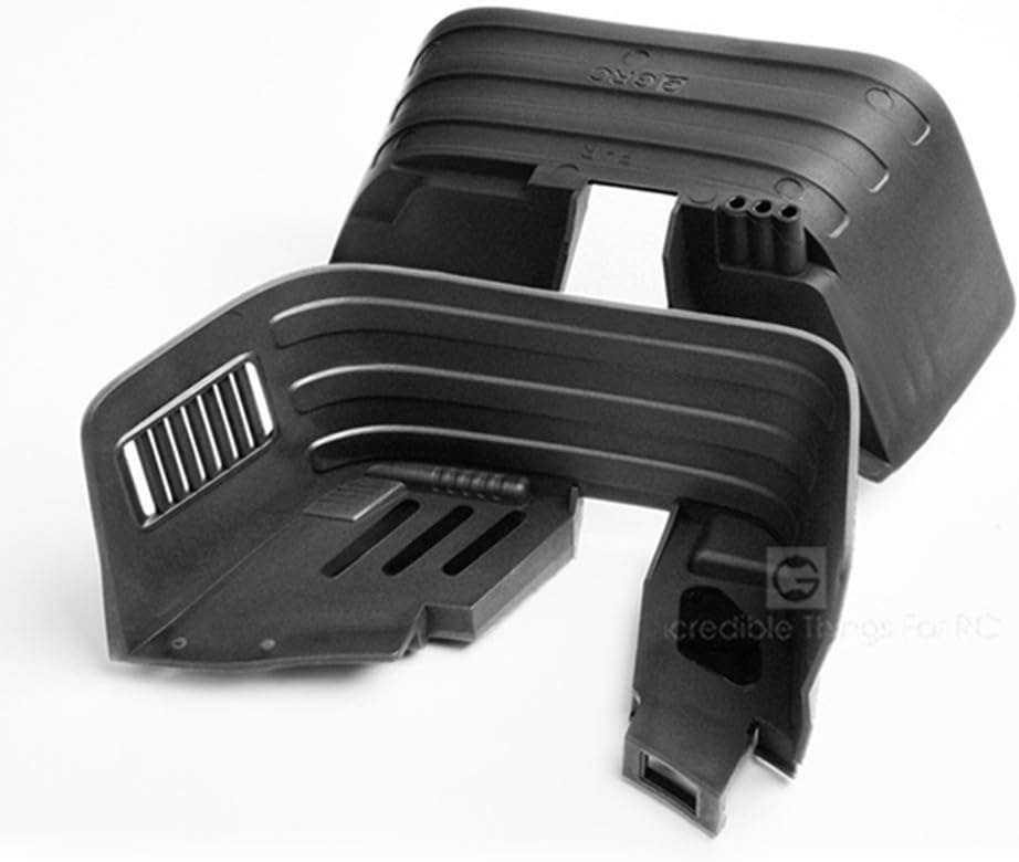 INJORA RC Fender RC Mud Flaps Fender Set RC Splash Guard for 1/10 RC Crawler Axial SCX10 II 90046 90047, Small - Image 3