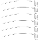Gulfmew 6 Pack Sports Lock Compatible with Oticon 85db | Retention Tail for Hearing Aids, Hearing Aid Ear Grips, Low Touch, Accessories Compatible with Oticon 85db, High Comfort