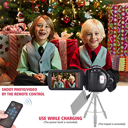 Videocmara-HD-1080P-25FPS-Vlogging-Digital-240MP-Videocmara-automtica-con-micrfono-de-Control-Remoto-y-funcin-de-cmara-Web