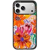 CASETiFY Impact iPhone 17 Pro Max Case [Slim/Compatible with Magsafe / 8.2 ft. 4X Military Grade Drop Protection] - EttaVee Watercolor Fleurs - Clear Black