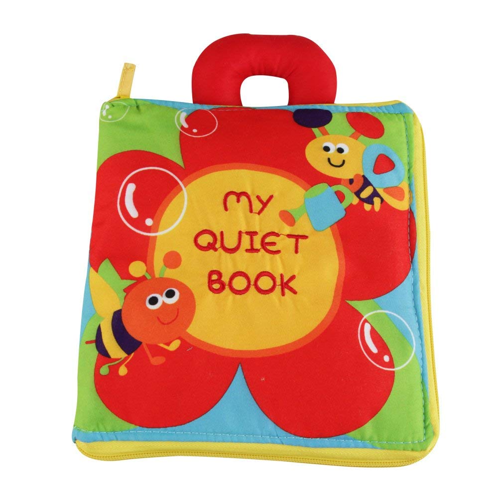 G-Tree Baby Quiet Book - Ultra Soft Touch and Feel Cloth Book, 3D Fabric Busy Book Activity Toy for Toddler, Learning to Sensory Book, with Portable Zipper