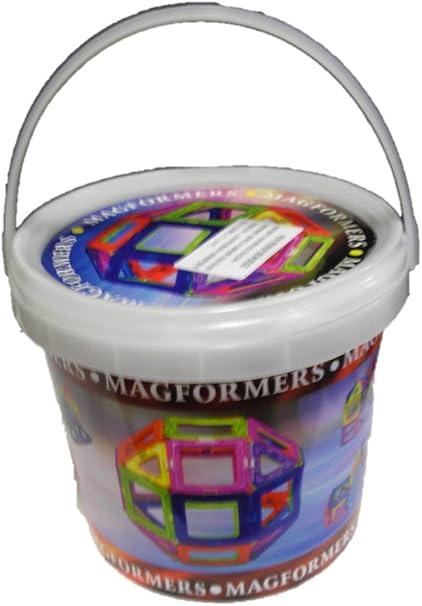Amazon マグフォーマー26ピース 収納バケツ付 並行輸入品 すうじ 図形 計算 おもちゃ
