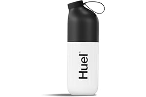 Huel Black Edition Shaker Bottle | BPA Free and Long-Lasting Tritan Body | Lockable Lid to Avoid Spills | Fill line guide for perfect Measurements | Dishwasher Friendly | 13.5oz