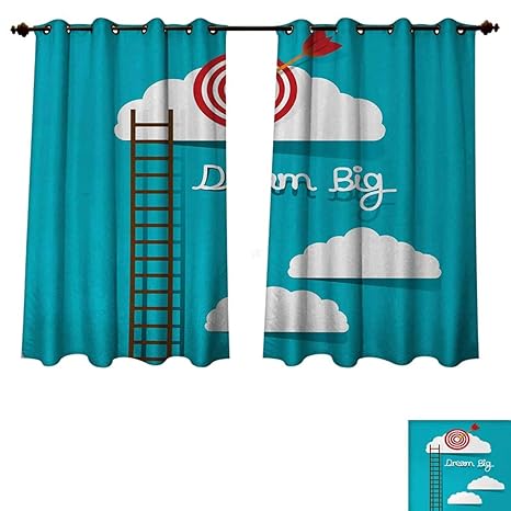 Amazon Com Anzhouqux Inspirational Blackout Thermal Curtain Panel