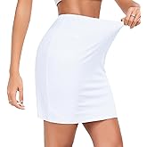 Vlazom Women's Half Slip for Under Dress Short Petticoat Above Knee Under Slips for Women Under Dresses Size S-XXL