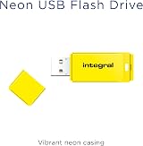 Integral 64GB Neon Yellow USB 2.0 Flash Drive Pen Stick Drive - UK Assembled view 3