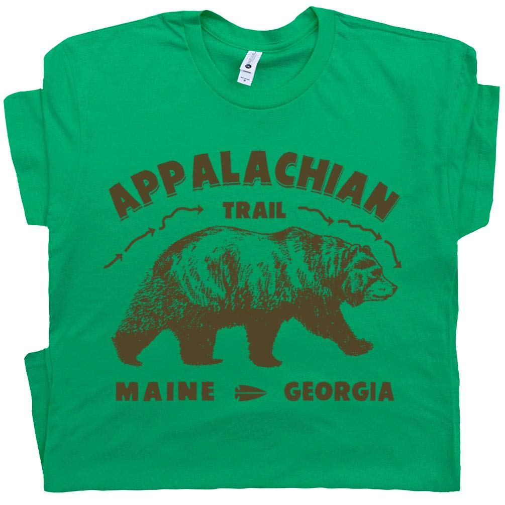 Appalachian Trail Cool Hiking Great Smoky Smokey Mountains Logo Sign Tee The Bear Graphic Gift For Hiker T Shirt