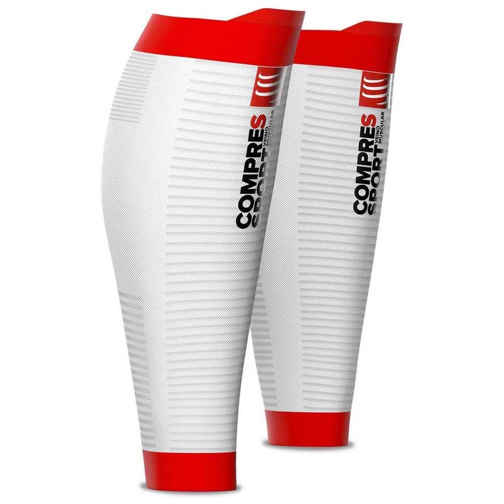 COMPRESSPORT Adult R2 OXYGEN White T1 Calf Sleeve, White